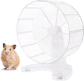 8.7" Super Silent Hamster Wheel for Hamster Exercise Wheel for Gerbil, Syrian & Dwarf, Chinchilla and More Small Anima Running Wheels with Stable Stand, Clear