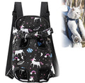 Portable Pet Carrier Backpack, Adjustable Pet Front Cat Dog Carrier Backpack Travel Bag for Small Medium Dogs Cats Puppies, Cat Backpack Carrier for Hiking Cycling (G, L)