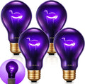 Retisee 4 Pack 50W Reptile Night Heat Lamp Simulate Moonlight Heat Bulb Purple Lamp Reptile Night Heat Bulb for Dragon Bearded Snake Lizard Turtle Chameleon Amphibians