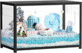 BUCATSTATE Hamster Cage Metal 2.0 - Small Animal Habitats Large Stackable with Top Access Easy Assemble 31.4L*17.6W*20H Inches Dwarf Syrian Hamster House for Guinea Pig, Gerbil (552sq inch Black)