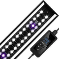 LED UVB Light for Reptiles, 16 inch UVA UVB Reptile Light Fixture with 4 Auto Ferguson Zone Modes & Dimming, 15W Aluminum Smart Habitat Lamp for Bearded Dragons, Turtles, Snakes, Leopard Geckos