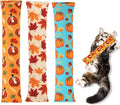 KOOLTAIL Cat Catnip Toys for Thanksgiving, 3 Pack Durable Soft Kicker Toy Filled with Natural Catnip, Interactive Bite Resistant Chew Teeth Cleaning Gift for Indoor Cats Kitten