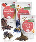 Snout and Shell Hermit Crab Food Variety Pack – Blue Waves, Protein Mix & Summer Sunset – High-Protein Whole Food Diet with Seafood, Seeds, Fruits & Flowers – Natural Foraging Blend for Healthy Crabs