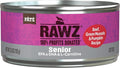 Rawz Natural Premium Pate Canned Cat Wet Food - Made with Real Meat Ingredients No BPA or Gums - 5.5oz Cans 24 Count (Beef & Green Mussels for Seniors)