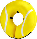 BENCMATE Inflatable Dog Cone Collar Alternative, Soft Dog Cone for Small Medium Large Dogs and Cats, Neck Recovery ECollar Donut Collar After Surgery (Medium, Tennis)