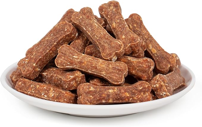 MON2SUN Dog Treats 2 Inch Chicken & Oat Treats with Cranberry Powder, Crunchy Biscuits for Small Dogs, Training Rewards, 10.6 oz (35 Count)