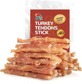 TailParty Turkey Tendons for Dogs, 1 lb, Dog Training Treats, Natural Long-Lasting Chew Snacks, High-Protein Beef Tendons, Healthy Hypoallergenic Turkey Strips, Jumbo Pack(40 Units/Pack)