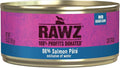 Rawz Natural Premium Pate Canned Cat Wet Food - Made with Real Meat Ingredients No BPA or Gums - 5.5oz Cans 24 Count (Salmon)
