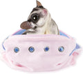 Meow&Woof Sugar Glider Bonding Pouch & Small Animal Carrier - Escape-Proof Sling for Hedgehogs, Ferrets, Hamsters Soft Critter Cuddler (10"x6", Pink)