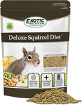 Exotic Nutrition Deluxe Squirrel Diet (2 lb.) - Staple Diet with High Protein Pellets for Captive Squirrels - Grey, Ground, Flying, and Chipmunks