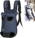 Portable Pet Carrier Backpack, Adjustable Pet Front Cat Dog Carrier Backpack Travel Bag for Small Medium Dogs Cats Puppies, Cat Backpack Carrier for Hiking Cycling (M, L)