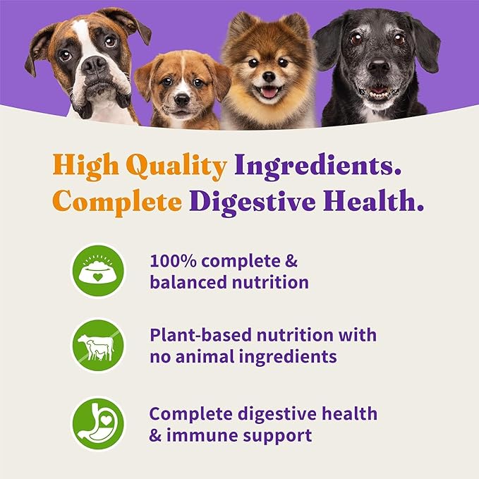 Halo Holistic Adult Dog Vegan Plant-Based Recipe with Superfoods 3.5 lb Bag