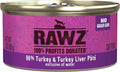 Rawz Natural Premium Pate Canned Cat Wet Food - Made with Real Meat Ingredients No BPA or Gums -3 oz Cans (Case Pack of 18) (Turkey)