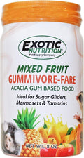 Gummivore-Fare - Mixed Fruit Flavor - Healthy All Natural Native Food Treat Sugar Gliders, Marmosets, Tamarins, and other Gum-Feeding Mammals - 8 oz. Jar - Acacia Gum-Based Supplement