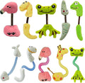 Interactive Cat Toys Set, Silvervine Chew Sticks and Cat Spring Toy, Indoor Catnip Toys for Exercise and Dental Care, for Adult Cats and Kittens (10 Packs)