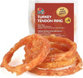 TailParty Turkey Tendons for Dogs, 5.08 oz, Large Dog Training Treats, Natural Long-Lasting Chew Snacks, High-Protein Beef Tendons, Healthy Hypoallergenic Turkey Ring(4 Units/Pack)