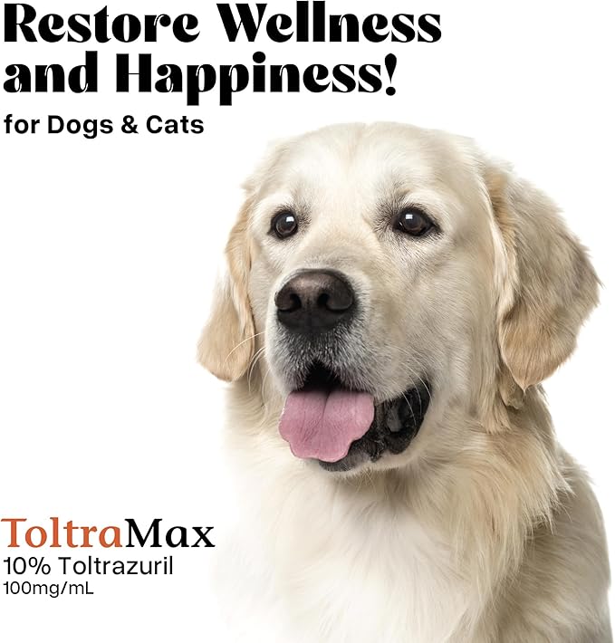 Toltrazuril 10.0% for Horses, Dogs, Cats, 240mL/8 Ounce, for Non-Food Chain Animals, Alfalfa
