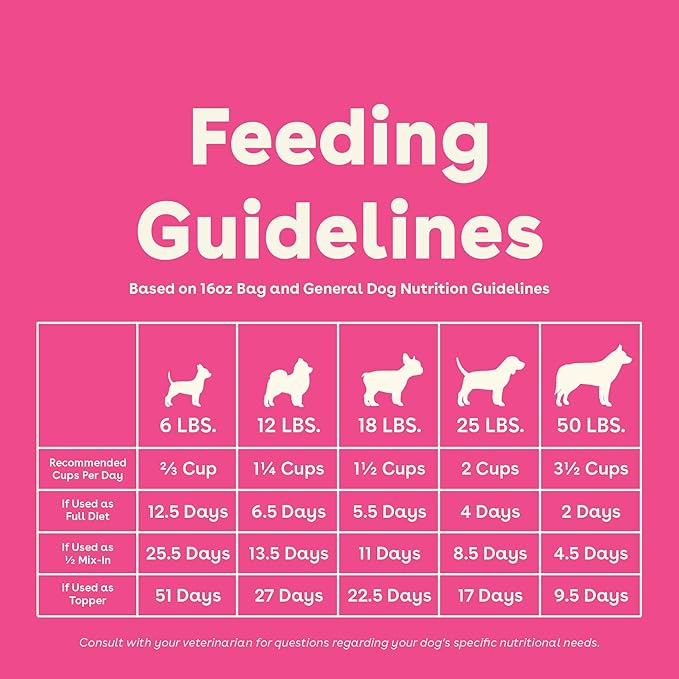 Pupford Good Dog Food, Freeze-Dried Raw, High-Protein, Superfood Ingredients, Vet-Approved, No Fillers or Artificial Additives (Lamb & Salmon Recipe, 16 oz)