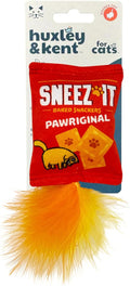 Huxley & Kent Plush Cat Toy - Interactive Catnip Toy for Cats & Kittens - Soft with Crinkle & Catnip - Fun Indoor Play - Sneez-It