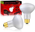 75 Watts UVA Reptile Heat Lamp Bulbs Basking Light for Reptiles and Amphibian, Basking Light for Bearded Dragon, UVA Reptile Light Bulb E26 Base 2 Pack