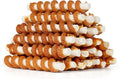 MON2SUN Dog Treats, 5 Inch Chicken Wrapped Rawhide Sticks, Rawhide Twist for Small Dogs, Promotes Dental Health Chew, 20oz (25 Count-Pack of 1)