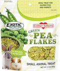 Exotic Nutrition Green Pea Flakes 3oz. - Healthy & Unique Treat - Rat, Degu, Prairie Dog, Chinchilla, Hedgehog, Parrot, Guinea Pig, Rabbit, Hamster