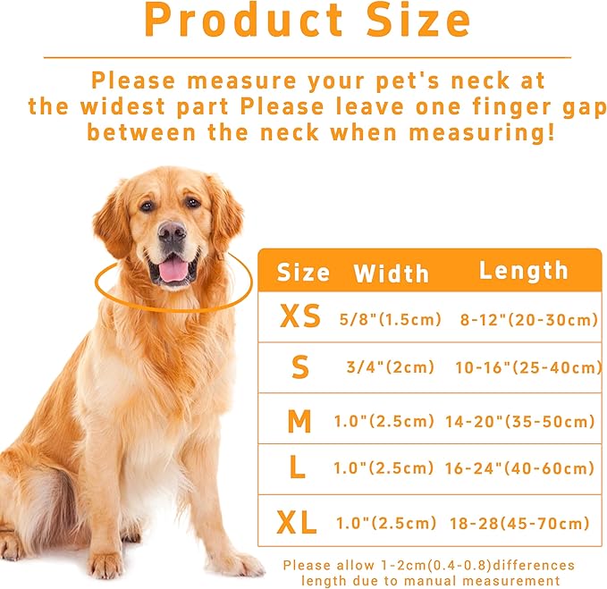 Dog Collar, Floral Puppy Collar for Small Medium Large Dogs, Adjustable Soft Sunflower Pet Collar With Safety Buckle for Males Females (Yellow, L)