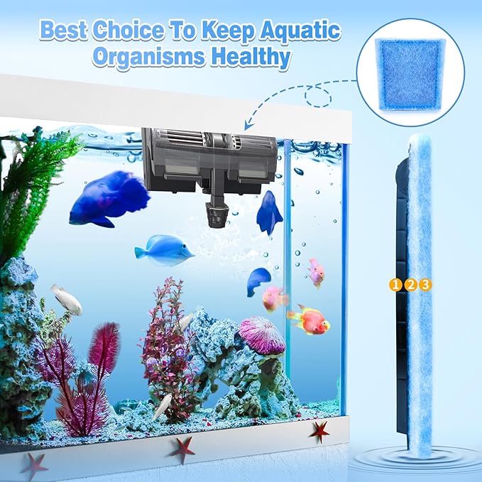 10 Pack Rite-Size C Filter Cartridges Compatible with MarineLand Penguin PRO Power Filters 275/375 & Original Penguin Power Filters 200/350 - Rite-Size C Replacement Filter Cartridges