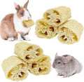 BNOSDM Bunny Chew Toys Natural Loofah 6PCS Bunny Teeth Grinding Toy Rabbit Fiber-Rich Treats Pet Entertainment Accessories for Rabbits Chinchillas Guinea Pig（XL）