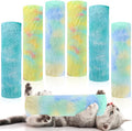 Civaner 6 Pcs Cat Catnip Toys for Indoor Cat 10.6 Inch Kitten Kicker Stick Catnip Toy with Crinkle Sound Inside Interactive Soft Plush Kitten Pillow Chew Exercise(Fresh, Yellow, Mint Green, Blue)