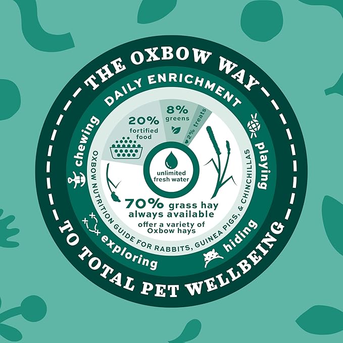Oxbow Essentials Chinchilla Food, Made with Oxbow Alfalfa, Vitamin & Mineral Rich Food for Chinchillas, Small Animal Pet Pellets, Made in USA, High Fiber, 10 lb Bag