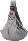 FDJASGY Small Dog Sling Cat Carrier Adjustable Strap Hands Free Reversible Pet Puppy Travel Bag Backpack for Outdoor Travel