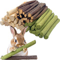 Small Animals Molar Wood Sticks 250g Natural Sweet Bamboo/Alfalfa/Apple Sticks Treats Toys for Small Animals, Rabbits, Guinea Pig, Bunny, Hamster, Rat, Chinchillas