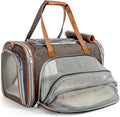 Mr. Peanut's Gold Series Big Apple XL Size Airline Compliant Expandable Pet Carrier V3.0 (Charcoal Ash)
