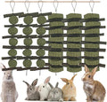 Rabbits Bunny Chew Toys Treats Natural Wood Timothy Hay Grass Cakes Balls Chew Toys Treats for Hamster Chinchilla Guinea Pigs 6pcs