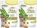 Exotic Nutrition Green Pea Flakes (1 lb.) - Healthy Natural Dried Vegetable Treat - for Rabbits, Guinea Pigs, Hamsters, Chinchillas & Other Small Pets (Pack of 2)