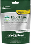 Oxbow Critical Care Herbivore, Emergency Guinea Pig Food, Rabbit Food for Recovery, Made with Timothy Hay, Anise Flavor, Veterinary Formula, Critical Care for Guinea Pig Emergency Kit, 141 gram bag