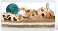BUCATSTATE Hamster Cage Metal 2.0 - Small Animal Habitats Large Stackable with Top Access Easy Assemble 39.3L*19.7W*20.6H Inches (White, NO Front Window)