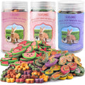 KATUMO Rabbit Chew Treats - 450g Mixed Natural Timothy Hay Pumpkin Carrot Beet Chew Toys for Rabbit Guinea Pig Hamster Bunny Chinchilla Gerbil Small Rodent Pets