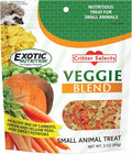 Veggie Blend (3 oz.) - Healthy Natural Mixed Dried Vegetable Treat - Sweet Potatoes, Carrots, Peas - for Degus, Chinchillas, Prairie Dogs, Rabbits, Sugar Gliders, Hedgehogs, Guinea Pigs & Small Pets…