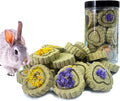 Rabbit Chew Toys for Teeth, 18PCS Natural Timothy Hay Chew Toy, Improve Dental Health for Bunny/Chinchilla/Guinea Pig/Hamsters/Holland Lop, Small Rodent Pet Molar Teeth Treats Toys