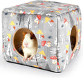 Bienbee Guinea Pig Hideout, Washable Guinea Pigs House Cozy Guinea Pigs Bed for Small Pet Bunny/Rabbit/Hamster/Chinchilla Guinea Pig Accessories Mushroom