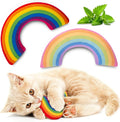 Christmas Cat Toys Kicker Pillows, Xmas Catnip Toys for Indoor Kitten Kitty, Interactive Cat Nip Chew Teeth Cleaning Toy for All Pet Breed, Pack of 2