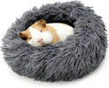 Guinea Pigs Bed Small Animal Bedding Donut-Shaped Burrowing Pet Bed Soft and Warm Hideaway with Spandex and Fleece Bottoms Cozy Carrier, Cage Accessories