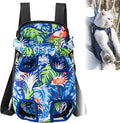 Portable Pet Carrier Backpack, Adjustable Pet Front Cat Dog Carrier Backpack Travel Bag for Small Medium Dogs Cats Puppies, Cat Backpack Carrier for Hiking Cycling (H, L)