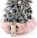 Lesure Cat Tunnel Bed for Indoor Cats - Cute Cat Donut Tunnel Toys with Washable Circle Cushion, Round Pet Peekaboo Cave Toy for Kitten/Puppy/Rabbit, Standard Pink Taffy